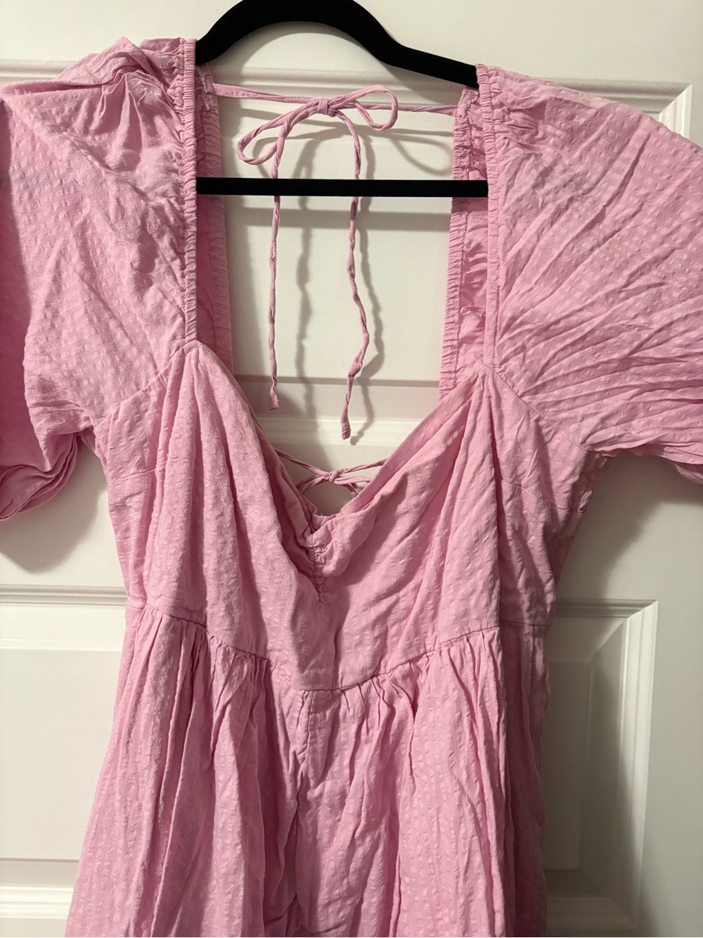Abercrombie & Fitch Blush Pink Textured romper